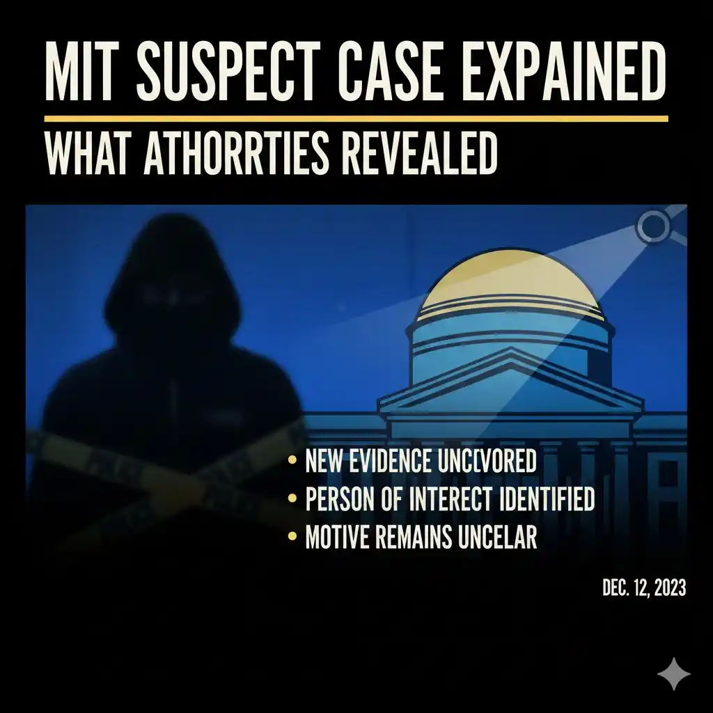 MIT Suspect Case Explained What Authorities Revealed