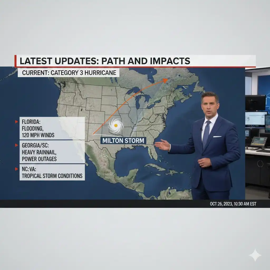 Milton Storm Latest Updates Path And Impacts